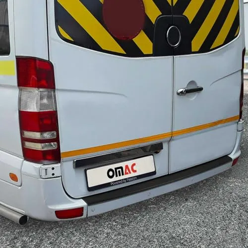 OMAC Ladekantenschutz für VW Crafter 2006-2016 - Abdeckblenden, langlebig und rostbeständig, schützt effektiv die Ladefläche vor Kratzern und Stößen, einfache Montage ohne Schneiden oder Bohren.