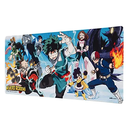 Grupo Erik Gaming Mauspad XXL My Hero Academia Anime Fanartikel Gaming Mousepad XXL rutschfest und Wasserabweisend Mauspad Groß - Mouse Pad Gaming Schreibtischunterlage PC Zubehör Gaming