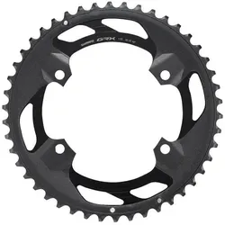 Shimano GRX Kettenblatt 46 Zähne, Schwarz - Fahrradkettenblatt für 2x11-fach Systeme, optimiert für Leistung und Effizienz, ideal für ambitionierte Radfahrer.