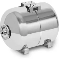 EBERTH Hauswasserwerk Ausdehnungsgefäß 100L, 6 bar - Hauswasserwerk mit 100L Edelstahl-Druckbehälter, robust und langlebig, ideal für sanitäre Anlagen und Gartenpumpen, wartungsfreundlich durch austauschbare Membran.