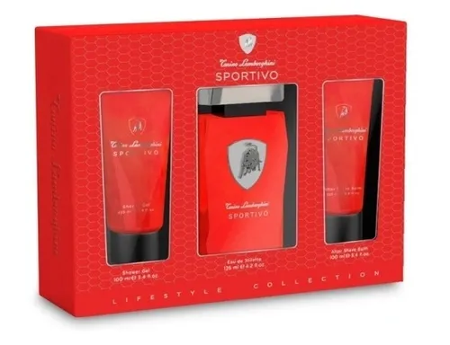 Tonino Lamborghini Sportivo 3 Piece Gift Set: EDT 125ml - Shower Gel For Men