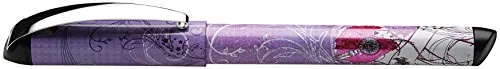 Schneider Schreibgeräte Füllhalter Glam Beatz, M, flieder mit Motiv, Faltschachtel mit 1 Füller