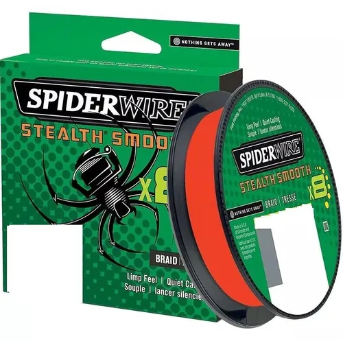 SPIDERWIRE Stealth Smooth 8 150m 0,19mm 18kg Code Red geflochtene Schnur