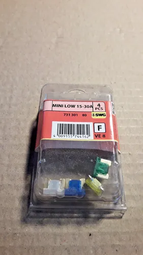 SWG Flachstecksicherung Mini Low Profile-Set 15 - 30 A, 4 Stück