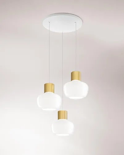 Fabas Luce 3767-47-102 Kino Pendelleuchten 36W Weiss von Fabas Luce