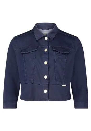 Betty & Co Damen Jeansjacke mit Taschen 44, Navy Blue