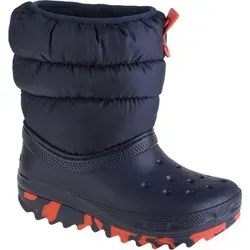 Crocs Classic Neo Puff Boot Kids 207684-410 - Stiefel für Kids mit flauschigem Innenfutter, rutschfester Außensohle und leichtem Design - perfekt für winterliche Abenteuer!