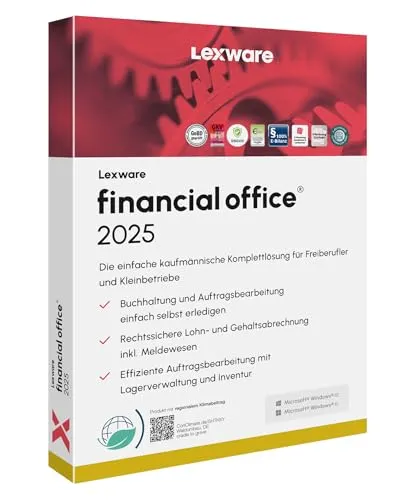Lexware financial office 2025, Basis, Minibox (365 Tage), Einfache kaufmännische Komplett-Lösung