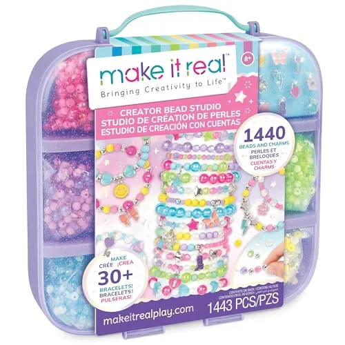 Make It Real: Creator Bead Studio – 1443-teiliges Armband-Set für kreatives Basteln