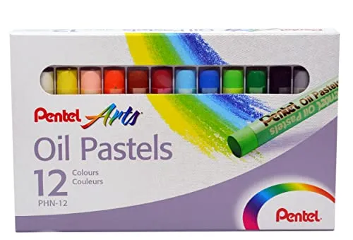 Pentel Ölpastellkreide Schulpackung (1 Set à 12 Farben) 12 Kreidestifte