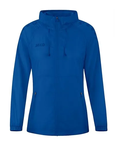 JAKO Damen Lightweightjacke Light Flow, royal, XL - Funktionsjacke für Damen, ideal für Outdoor-Aktivitäten. Wind- und wasserabweisend, atmungsaktiv mit Keep Dry-Funktion und aus 100% recyceltem Polyester – umweltfreundlich und stylisch!
