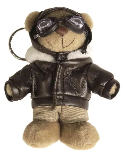 Schlüsselanhänger Teddy Pilot Schlüsselring Anhänger Pilotenteddy Schlüsselbund