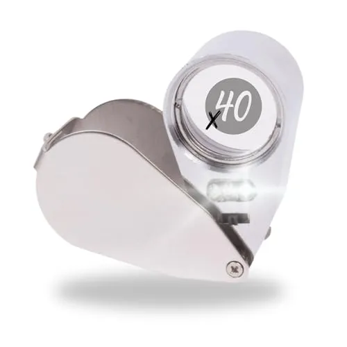 TronicXL Premium Taschenmikroskop für Grow Lupe mit LED Leuchte + UV Grown Growbox Anbau Eigenanbau Mikroskop Messgerät Ernte Prüfung