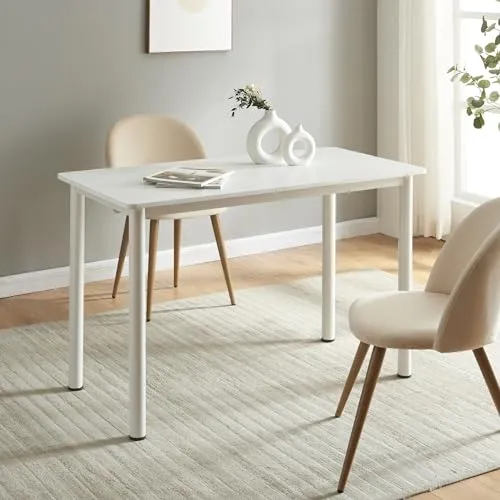 [en.casa] Esstisch Tammela für 4 Personen – Eleganter Küchentisch - Esszimmertisch mit zeitlosem Design, ideal für bis zu vier Personen. Der leicht zu reinigende Tisch bietet stabile Stahlbeine und sorgt für eine stilvolle Atmosphäre in Ihrem Esszimmer.