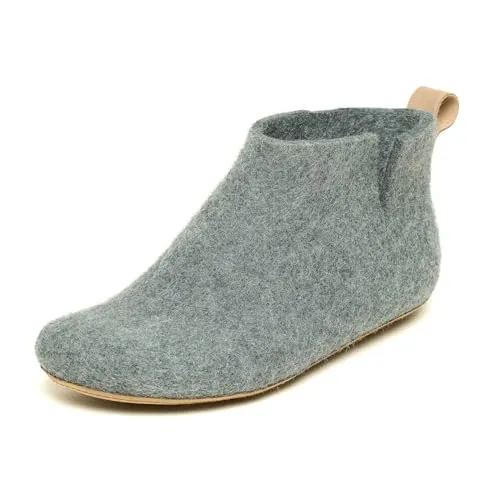 Gottstein - Magicfelt 743 Hausschuhe 41 | EU 41 grau - Hausschuhe aus isolierendem Merinowollfilz mit Ledersohle, ideal für Alltag und Reisen. Farbe: Grau, Größe: 41. Entdecken Sie weitere Top-Angebote von Gottstein!