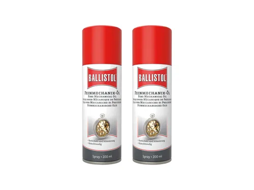 BALLISTOL Feinmechanik-Öl Spray, 200 ml, 2 Stück von Ballistol