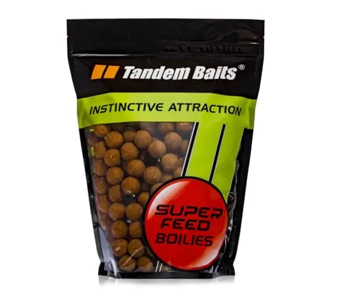 Tandem Baits Fat Salmon & Caviar Karpfen-Boilies, Leckere Boilies für Karpfen Angeln ohne Mühe, Köder zum Große-Fische-Angeln, Karpfenzubehör für Profis & Hobby-Angler 18 mm 1 kg
