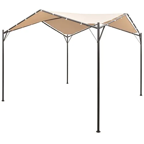 vidaXL Pavillon Partyzelt 4x4m - Robustes Gartenzelt aus hochwertigem Oxford-Gewebe, ideal für Familienfeiern und Grillabende. UV-beständig und wasserabweisend, einfach aufzubauen.