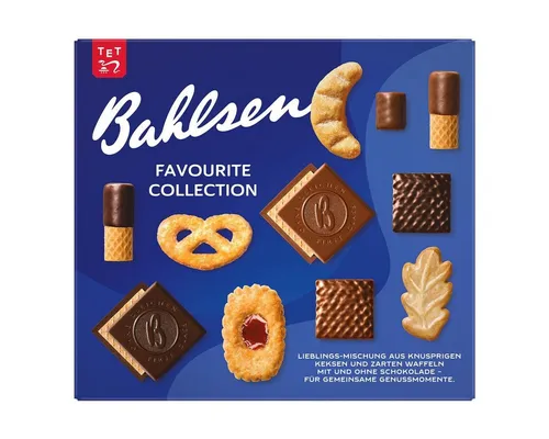 BAHLSEN Kekse Favourite Collection Größe M - 454 g Gebäckmischung - Leckere Gebäckmischung mit knusprigen Keksen und zarten Waffeln in verschiedenen Sorten. Ideal für gesellige Anlässe oder den kleinen Snack zwischendurch.