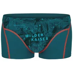 Ein schöner Fleck Erde Boxershorts Wilder Kaiser Blaugrau M in türkis von EIN SCHÖNER FLECK ERDE