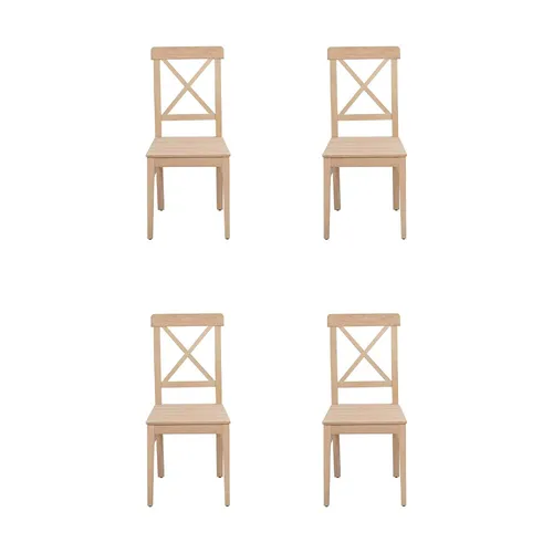 Esszimmerstuhl Designer 4x Stühle Holzstuhl Luxus Einsitzer Ohne Armlehne