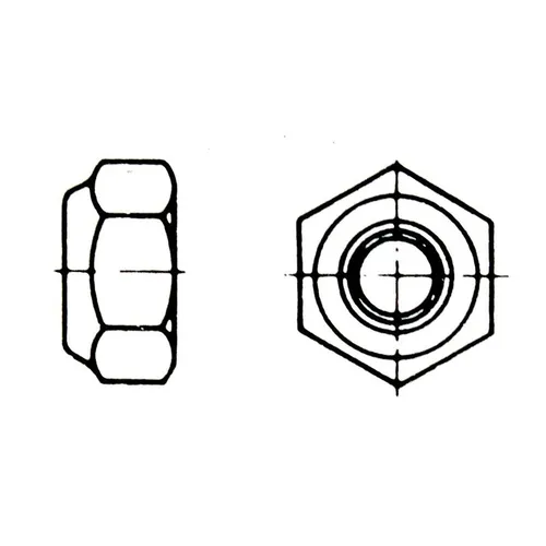 AL‑KO Sechskantmutter DIN985 M12‑8‑A3C – Selbstsichernde Sechskantmutter M12