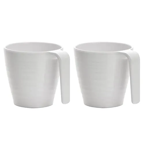 Melamin Camping Tassen in weiß von #11