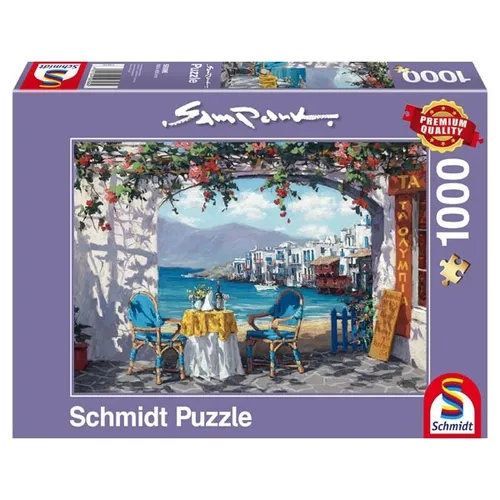 SCHMIDT SPIELE PUZZLE SAM PARK RENDEVOUS AUF MYKONOS 1000 TEILE NEU