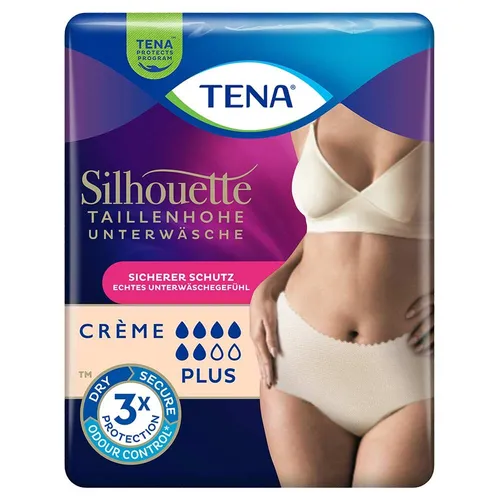 TENA Silhouette Plus Crème M, 9 Stück
