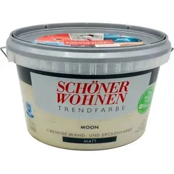 SCHÖNER WOHNEN FARBE Wandfarbe SW Trend Moon 7503 - Matt Wandfarbe für Innen, hochdeckend und allergikerfreundlich mit Touch-Protect-Ausstattung für einfache Reinigung von Abriebspuren. Ideal für Neu- und Renovierungsanstriche.