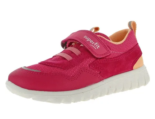 Superfit Sport 7 Mini Klettschuh Pink-Rot - 29 - Sneaker für Kinder mit anpassbarem Wechselfußbett und rutschfester Sohle, ideal für sicheres Spielen und Toben.