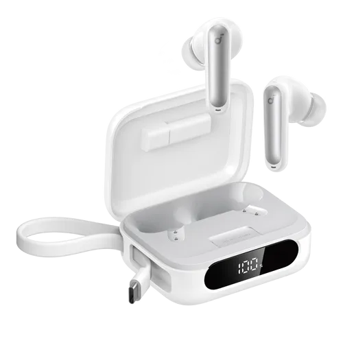 soundcore P41i Earbuds mit Handy-Ladefunktion - Kopfhörer mit integrierter Powerbank, die dein Handy auflädt – bis zu 192h Musikgenuss und adaptives Noise Cancelling für besten Klang.