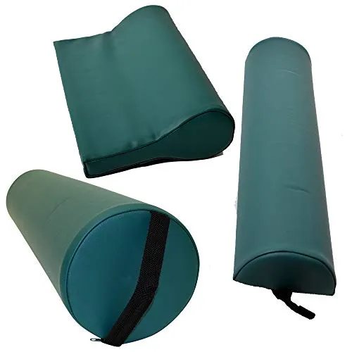 Duke-Handel Massagerolle Sparset (3-tlg.) - Massagerollen Set mit ölabweisendem Kunstlederbezug und hochwertigem Feinzellschaumstoff. Ideal für Therapie und Entspannung, inkl. praktischen Schlaufen zum Aufhängen.