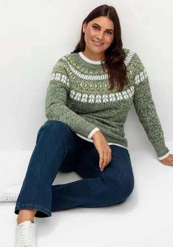 Witt Strickpullover Pullover Langarm Intarsien, Jersey