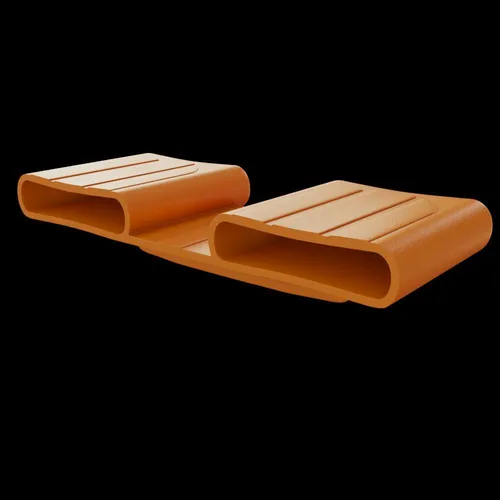 Duokappen Bettlattenhalter Endkappenhalter DUO BASIC KOMFORT ORANGE