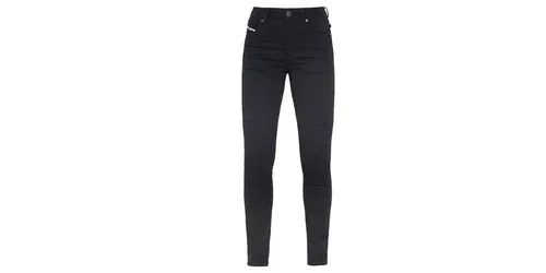 John Doe Ruby Damen Motorradjeans, schwarz, 36/34 - Motorradhosen mit extensiver Flexibilität dank hochelastischer XTM-fibre®-Mischung, inklusive höhenverstellbarer Knie- und herausnehmbarer Hüftprotektoren für optimalen Schutz.
