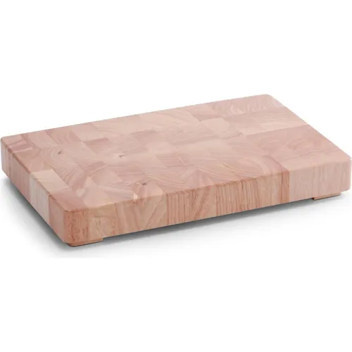 Zeller Present Hackbrett aus massivem Holz, 42x5.5x27 cm - Nachhaltiges Küchenzubehör aus nachwachsendem Rohstoff, ideal für umweltbewusste Köche und vielseitig einsetzbar.