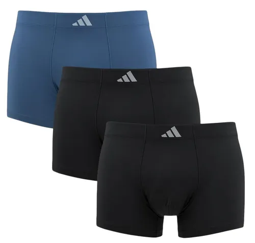 adidas Boxershorts Trunk Climacool Active Micro Tech - schwarz/blau - 3 Stück, Größe: XL - Laufunterwäsche mit CLIMACOOL-Technologie für optimale Belüftung und Komfort. 3er Pack aus softem Material, ideal für aktive Männer.