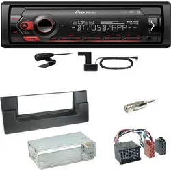 Pioneer MVH-S420DAB Bluetooth DAB+ AUX USB Einbauset für BMW 5er E39 bis 09/2000