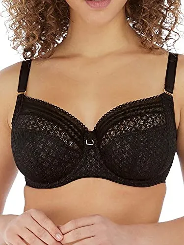 Freya Damen Viva Lace Underwire Side Support Bra BH - Funktionsunterwäsche mit seitlicher Unterstützung für tolle Aufhebung und Vorwärtsprojektion, ideal für perfekten Sitz und Komfort.