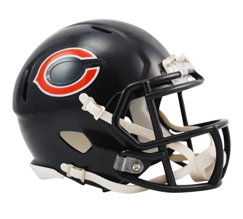 NFL Riddell Football Speed Mini Helm Chicago Bears - Fanartikel, detailgetreuer Minihelm der Chicago Bears, perfekt für Sammler und Fans.