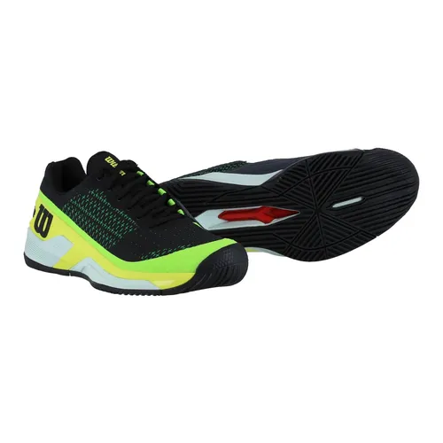 Wilson Rush Pro Extra Duty Tennisschuhe für Herren - Stabilität und Haltbarkeit - Tennisschuhe mit ProWeave-Technologie für maximale Stabilität und Lebensdauer, ideal für explosive Spieler, die Komfort und Haltbarkeit auf dem Platz suchen.