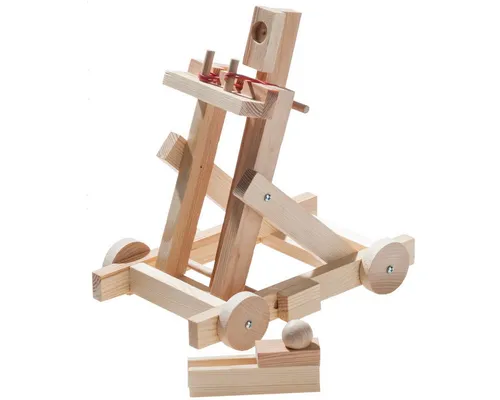 matches21 HOME & HOBBY Katapult Wurfschleuder Bausatz 11 Jahren Holzbaukasten