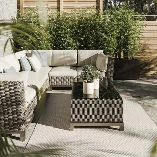 Interiyou Wetterfester Outdoor Teppich Lome 120x170 cm in weiß von Interiyou