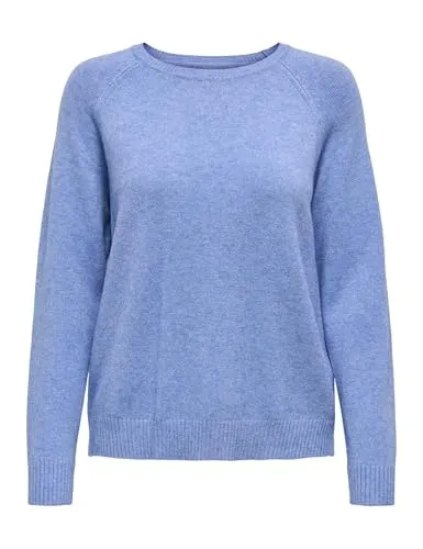 ONLY Damen Onllesly Kings L/S KNT Noos Pullover 15170427,Ultramarine/Detail:w. Melange,XS