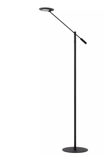 Licht-Erlebnisse Stehlampe LEKO, LED fest integriert, Warmweiß, LED mit Dimmer Metall 140 cm Schwarz 3000 K warmweiß 830 lm Modern