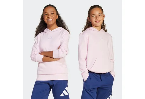 ADIDAS Kinder Kapuzensweat Essentials Kids - Hoodies aus weichem Baumwollmix, ideal für Freizeitaktivitäten. Hält warm ohne zu schwitzen und besteht zu 70% aus recycelten Materialien für umweltbewusste Kids.