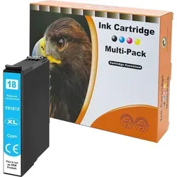D&C Tintenpatronen ersetzt Epson T1812 Cyan