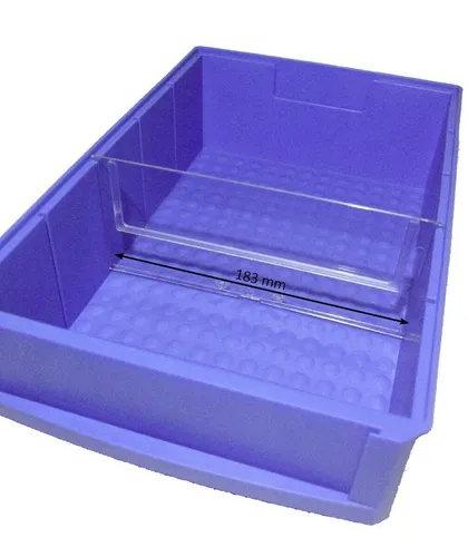 Trennstege für Industrieboxen (300) 183 mm klar 10 Stück