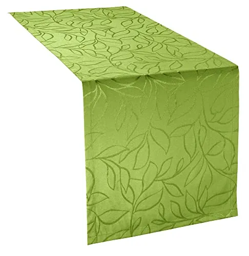 Erwin Müller Outdoor-Tischläufer Terrassa abwaschbar apfelgrün Größe 40x130 cm